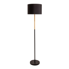 Näve Lampa podłogowa TESSILE czarna wys. 150cm 40W E27