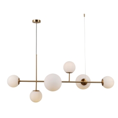 Italux Lampa wisząca VAILANTE złota 2xE27 4xE14