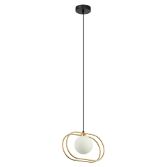 Italux Lampa wisząca GROSETTA złota G9