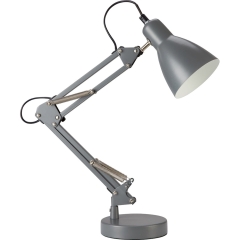 Lampka biurkowa szara 10W E14 30 x 13 x 50 cm