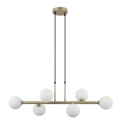 Italux Lampa wisząca OLBIA złota 6xG9