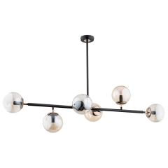 Alfa Lampa SERGIO czarna 6xE14