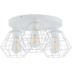 TK Lighting Plafon DIAMOND NEW biały 3xE27