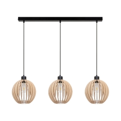 Britop Lampa wisząca OTELLO brzoza klosz śr. 23 cm 3xE27