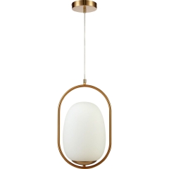Lampa wisząca szklany kosz biała śr.25cm 40W E27