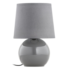 TK Lighting Lampka nocna PICO szara śr.18cm E14