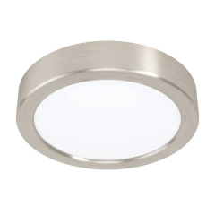 Eglo Plafon LED FUEVA 5 nikiel śr.16cm 10,5W 3000K