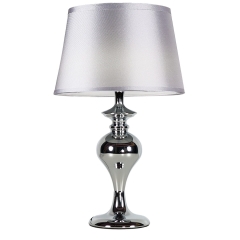 Candellux Lampka stołowa PRIMA srebrna 1xE27