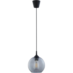TK Lighting Lampa wisząca CUBUS śr. 20 cm grafitowa E27