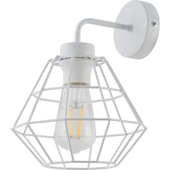 TK Lighting Kinkiet DIAMOND NEW szer. 30 cm biały E27