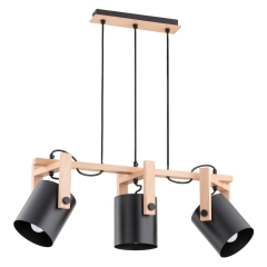 Alfa Lampa TROIS czarna 3xE27