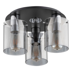 Alfa Lampa ATMAN SILVER czarna 3xE27