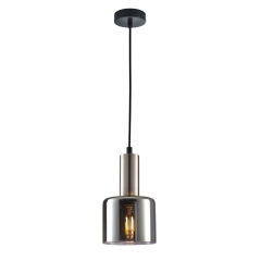 Italux Lampa wisząca SANTIA śr.12cm nikiel satynowy E27