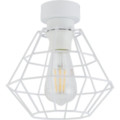 TK Lighting Plafon DIAMOND NEW szer. 20 cm biały E27