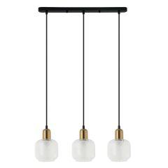 Italux Lampa wisząca LAMEZIA mosiądz 3xE27