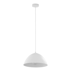 TK Lighting Lampa wisząca FARO biała szer. 33,5cm E27
