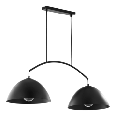 TK Lighting Lampa wisząca FARO czarna 2xE27