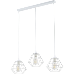 TK Lighting Lampa wisząca DIAMOND NEW listwa biała 3xE27