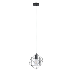 Eglo Lampa wisząca STRAITON czarna śr.24cm E27