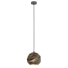 Italux Lampa wisząca PALERMO śr.23cm antracyt E27
