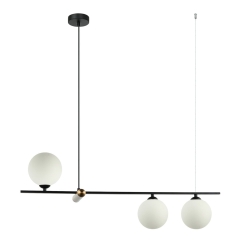 Italux Lampa wisząca BARLETTA czarna 3xG9