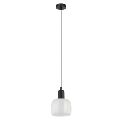 Italux Lampa wisząca LAMEZIA czarna E27