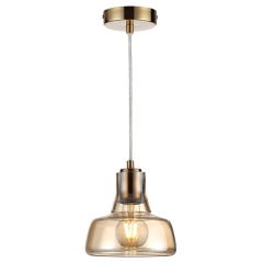 Lampa wisząca HAGA amber śr.16,5cm E27