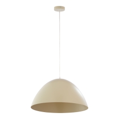Lampa wisząca FARO beżowa szeroka 50cm E27
