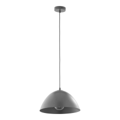 TK Lighting Lampa wisząca FARO szara szer. 33,5cm E27