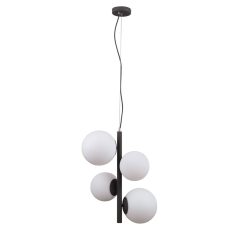 Italux Lampa wisząca RIGA czarna 2xE27 2xE14
