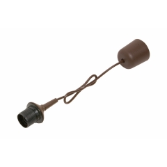 LUX Zawieszenie do lamp E27 brązowe 80 cm