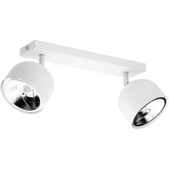 TK Lighting Listwa ALTEA biała 2x50W GU10 (z żarówkami)