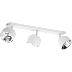 TK Lighting Listwa ALTEA biała 3x50W GU10 (z żarówkami)