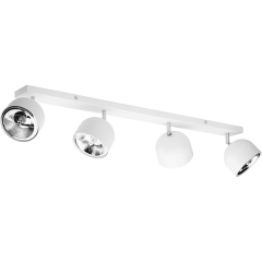 TK Lighting Listwa ALTEA biała 4x50W GU10 (z żarówkami)