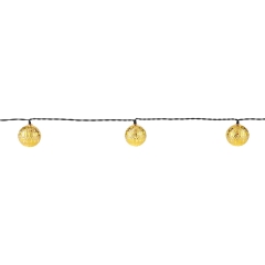 Łańcuch solarny KULKI metal 10 x LED 3,8 m