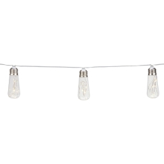 Łańcuch solarny ŻARÓWKI drucik 50 x LED 3,8 m