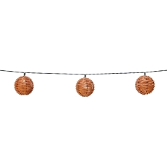 Łańcuch solarny CONES plecione kulki 10 x LED 3,8 m