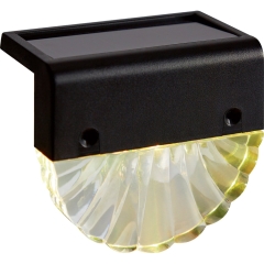 Lampki solarne ścienne/schodowe czarny 2 szt. 2 x LED