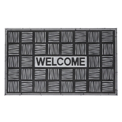 Wycieraczka TORINO gumowa srebrna 45 cm x 75 cm