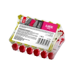 Klamerki silikonowe 12 szt. mix kolorów