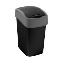 Kosz na śmieci Flip Bin czarny 9 l