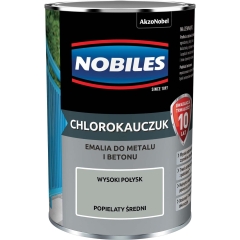 Emalia Nobiles Chlorokauczuk popielaty średni 900 ml