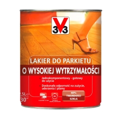 V33 Lakier do parkietu o wysokiej wytrzymałości satyna 2,5 l