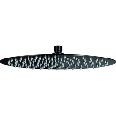 Deszczownica Rondo slim stal czarna śr. 30 cm