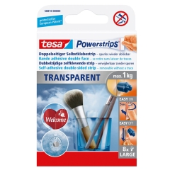 Tesa Plastry dekoracyjne Powerstrips duże 8 sztuk