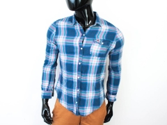 R Hollister Mens Shirt Tailored Checks Blue M