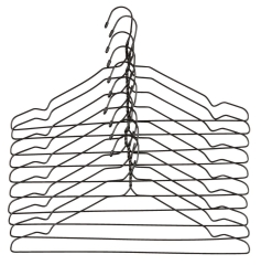 Wieszaki metalowe 43cm 10szt czarne