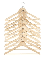 Wieszaki drewniane 42cm 10 szt zestaw