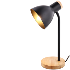 Lampa stołowa z drewnianą podstawą 14x36cm Różne warianty