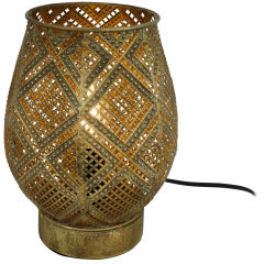 Metalowa lampa stołowa 16,5x19,5cm Różne warianty
